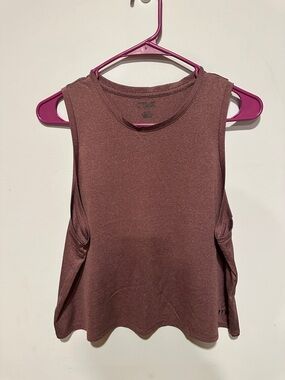 Pink workout cropped tank